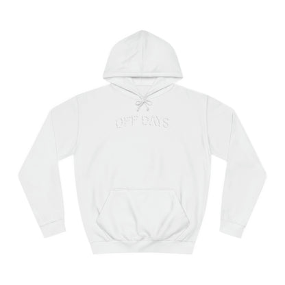 WHITE ON WHITE HOODIE