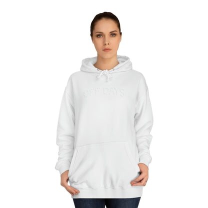 WHITE ON WHITE HOODIE