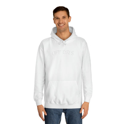 WHITE ON WHITE HOODIE