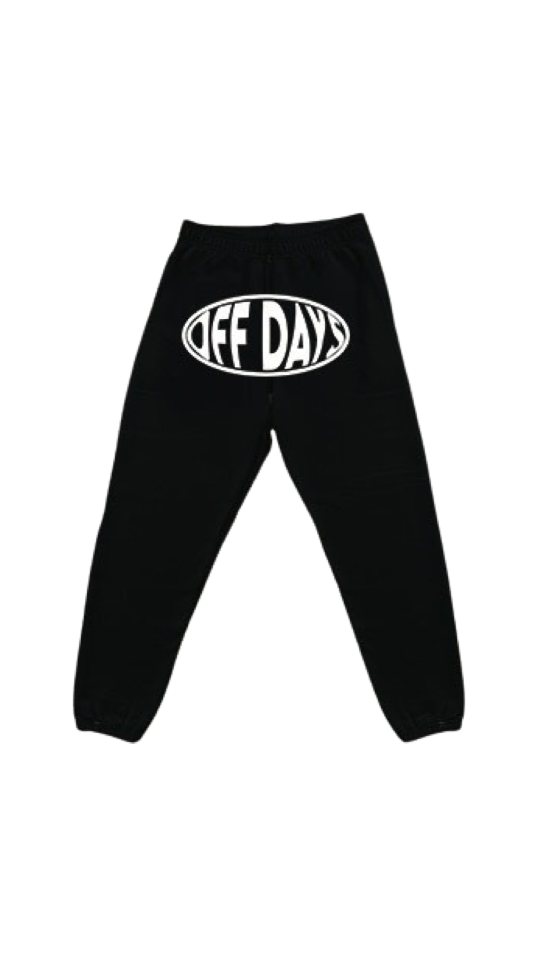 BLACK CIRC BACK PRINT JOGGERS