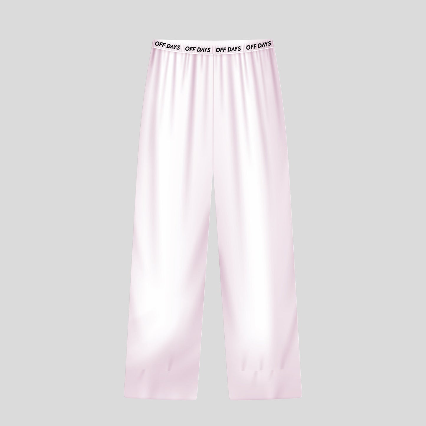 White pyjama combo, short-sleeved shirt with bottoms